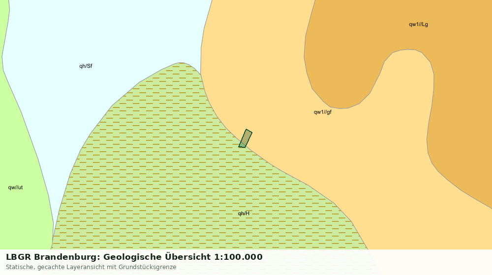 Statische Kartenansicht: LBGR Brandenburg: Geologische Übersicht 1:100.000