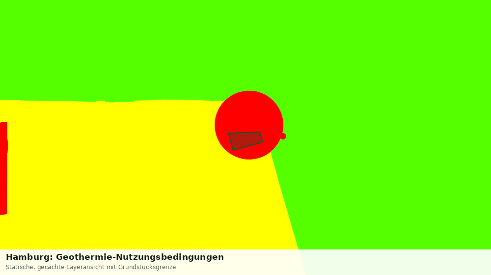 Statische Kartenansicht: Hamburg: Geothermie-Nutzungsbedingungen
