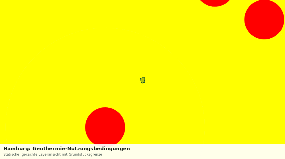 Statische Kartenansicht: Hamburg: Geothermie-Nutzungsbedingungen