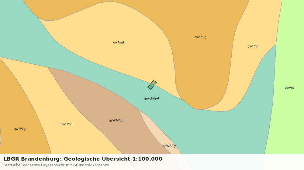 Statische Kartenansicht: LBGR Brandenburg: Geologische Übersicht 1:100.000