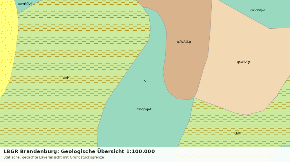 Statische Kartenansicht: LBGR Brandenburg: Geologische Übersicht 1:100.000