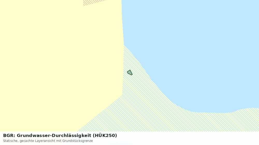 Statische Kartenansicht: BGR: Grundwasser-Durchlässigkeit (HÜK250)