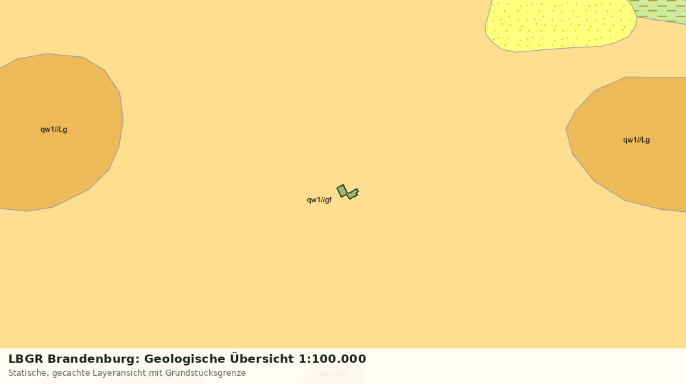 Statische Kartenansicht: LBGR Brandenburg: Geologische Übersicht 1:100.000