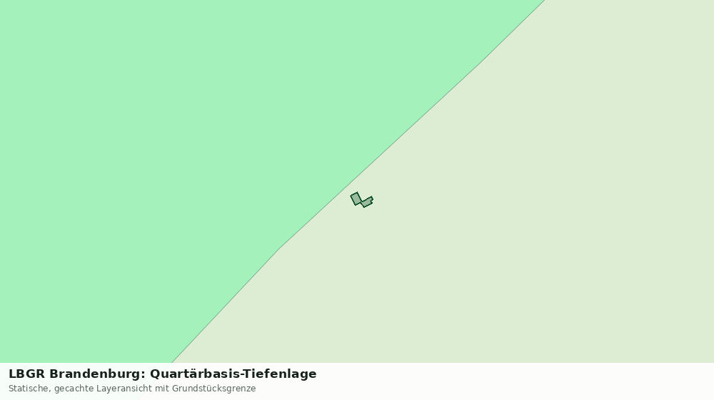 Statische Kartenansicht: LBGR Brandenburg: Quartärbasis-Tiefenlage