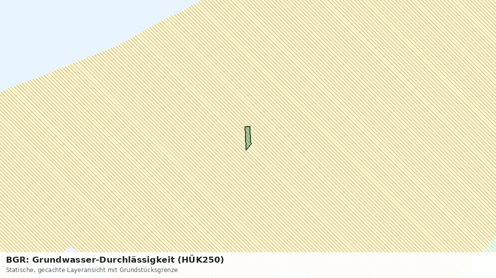 Statische Kartenansicht: BGR: Grundwasser-Durchlässigkeit (HÜK250)