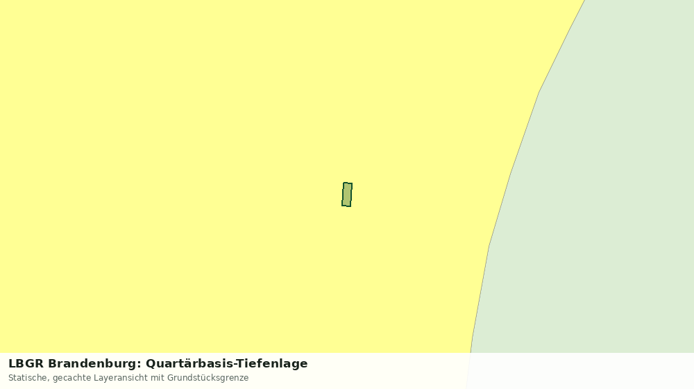 Statische Kartenansicht: LBGR Brandenburg: Quartärbasis-Tiefenlage