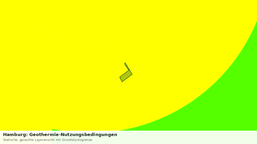 Statische Kartenansicht: Hamburg: Geothermie-Nutzungsbedingungen
