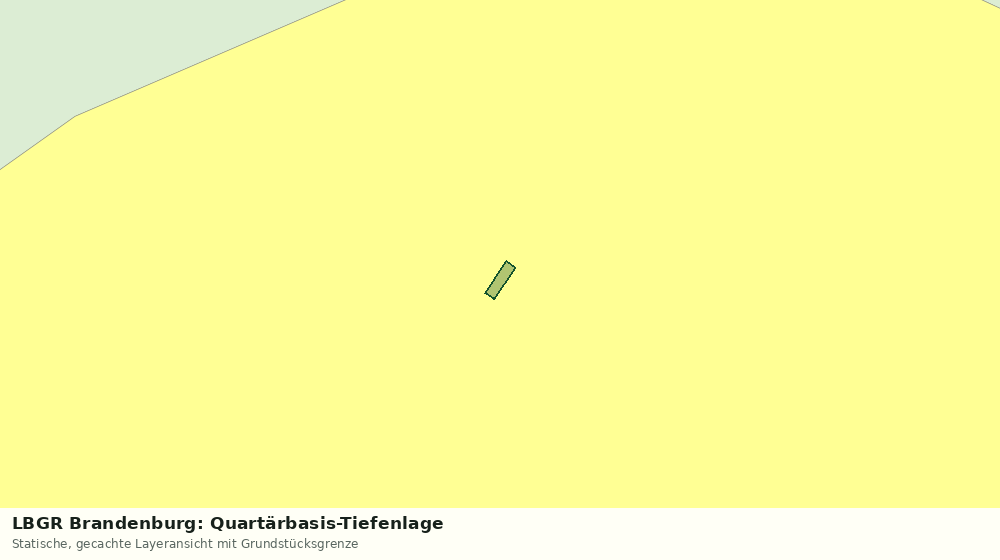 Statische Kartenansicht: LBGR Brandenburg: Quartärbasis-Tiefenlage