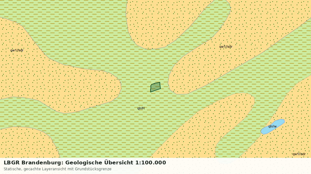 Statische Kartenansicht: LBGR Brandenburg: Geologische Übersicht 1:100.000
