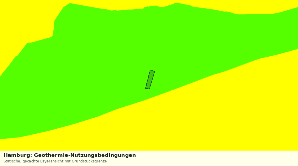 Statische Kartenansicht: Hamburg: Geothermie-Nutzungsbedingungen