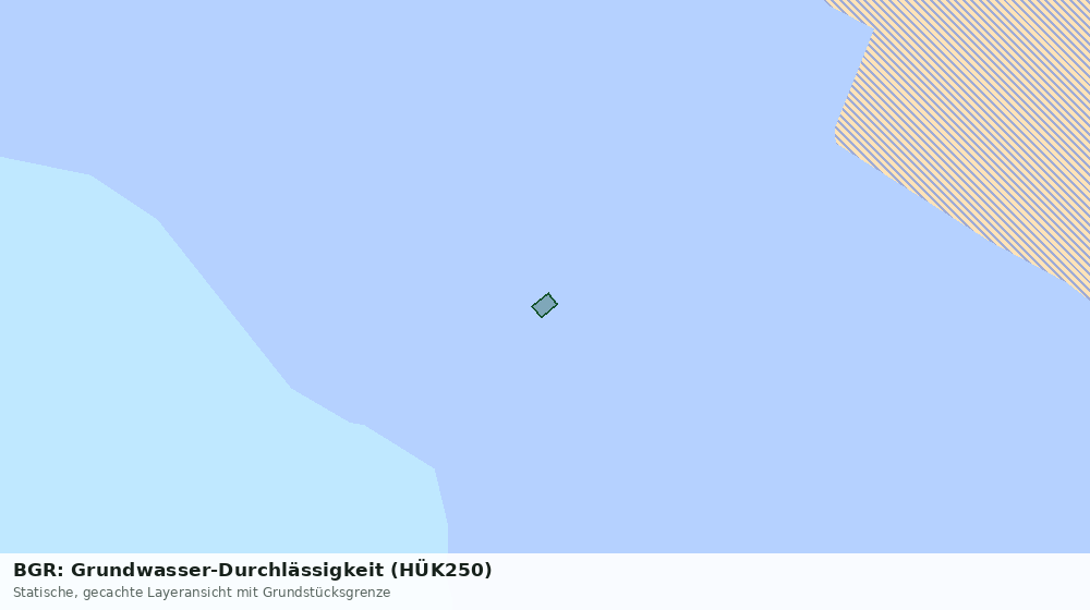 Statische Kartenansicht: BGR: Grundwasser-Durchlässigkeit (HÜK250)