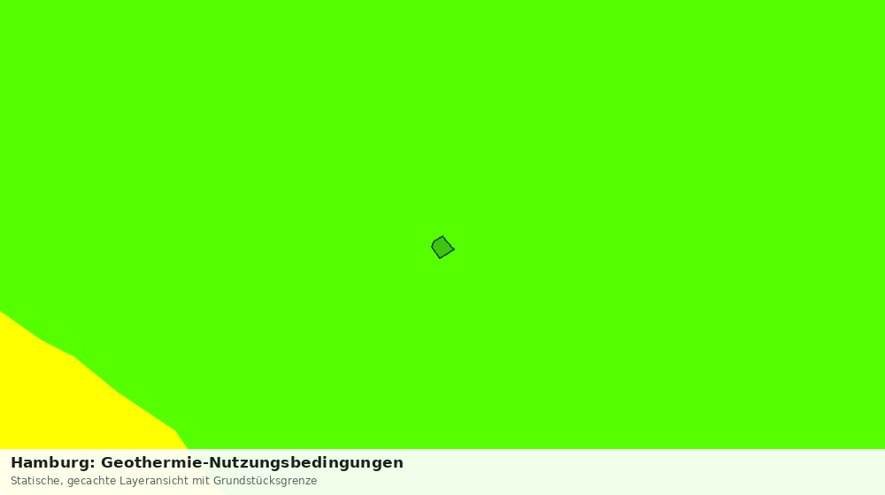 Statische Kartenansicht: Hamburg: Geothermie-Nutzungsbedingungen