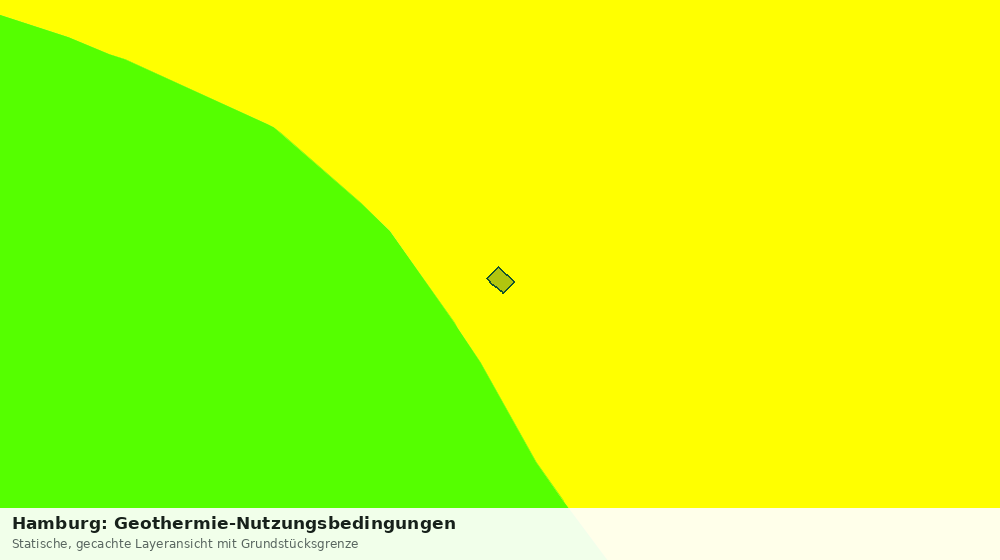 Statische Kartenansicht: Hamburg: Geothermie-Nutzungsbedingungen