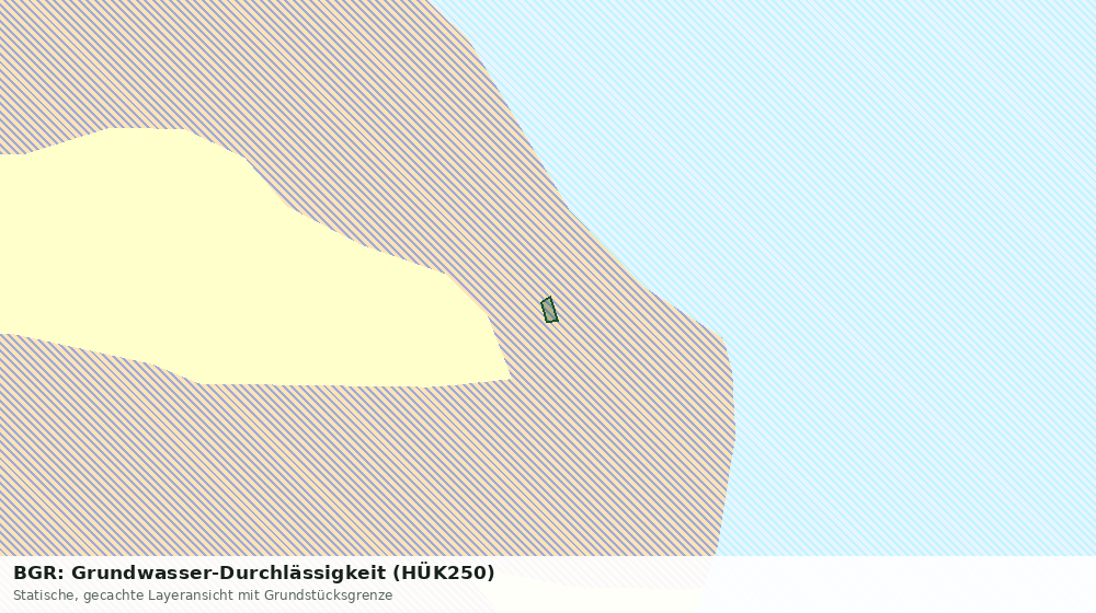 Statische Kartenansicht: BGR: Grundwasser-Durchlässigkeit (HÜK250)