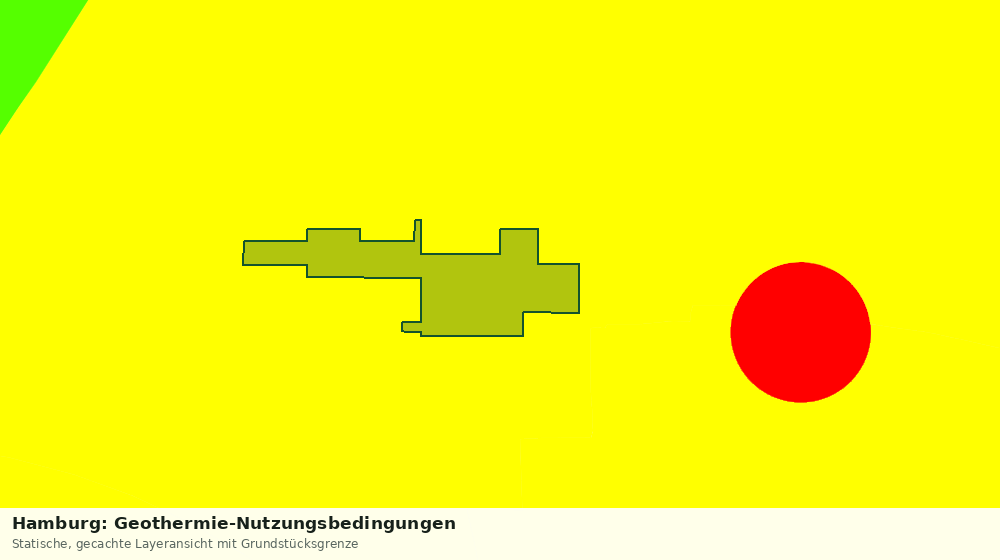 Statische Kartenansicht: Hamburg: Geothermie-Nutzungsbedingungen