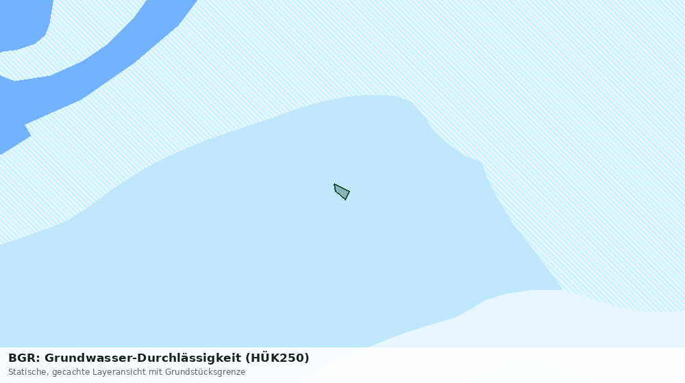 Statische Kartenansicht: BGR: Grundwasser-Durchlässigkeit (HÜK250)