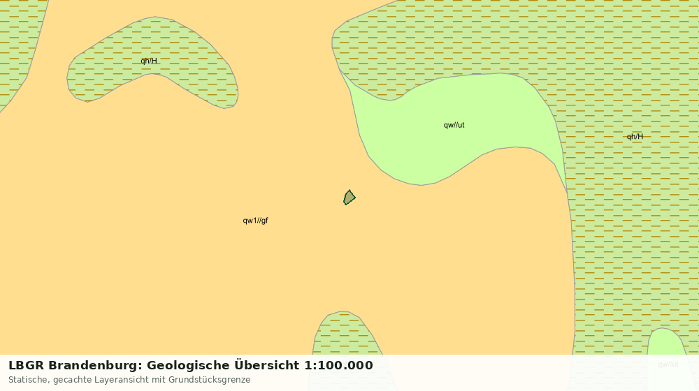 Statische Kartenansicht: LBGR Brandenburg: Geologische Übersicht 1:100.000