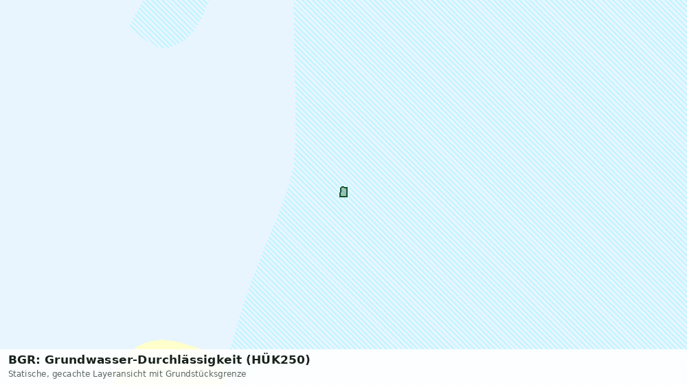 Statische Kartenansicht: BGR: Grundwasser-Durchlässigkeit (HÜK250)