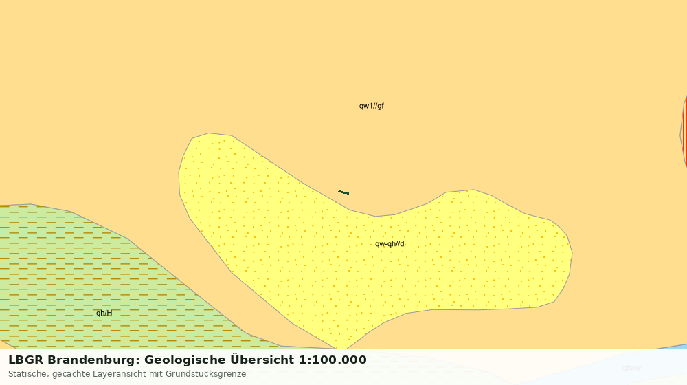 Statische Kartenansicht: LBGR Brandenburg: Geologische Übersicht 1:100.000