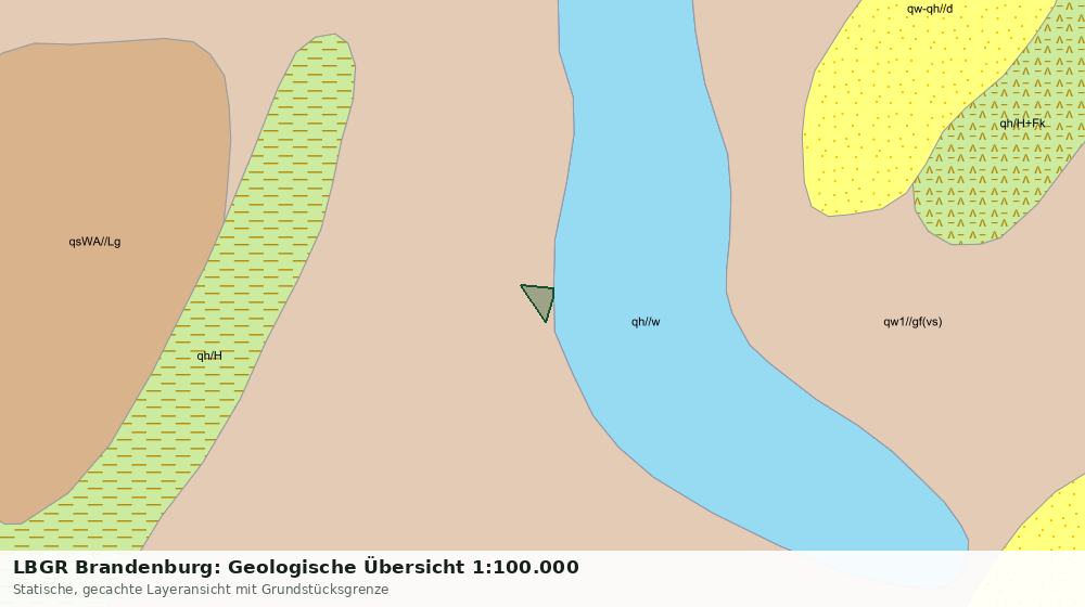 Statische Kartenansicht: LBGR Brandenburg: Geologische Übersicht 1:100.000
