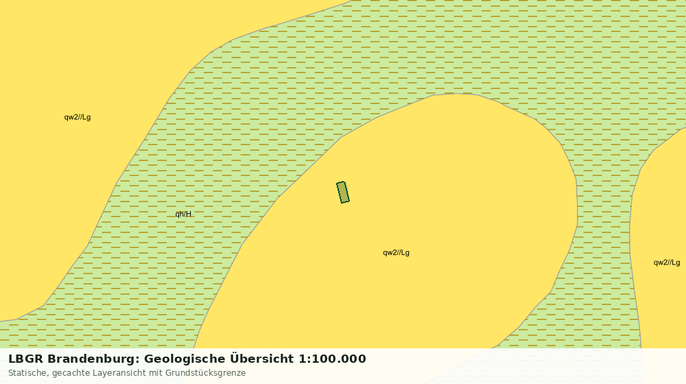 Statische Kartenansicht: LBGR Brandenburg: Geologische Übersicht 1:100.000