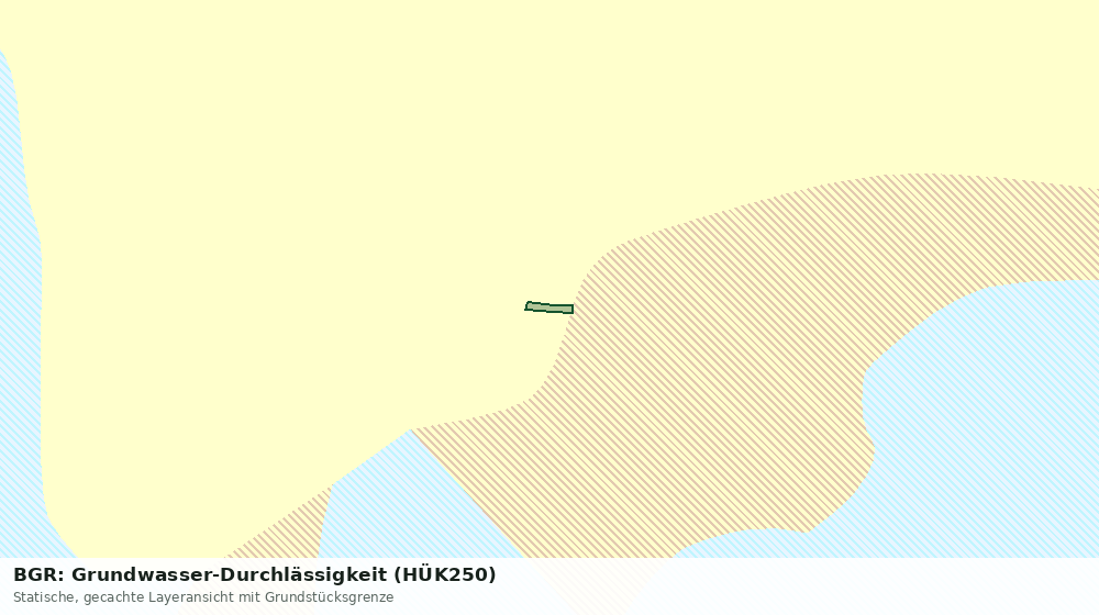 Statische Kartenansicht: BGR: Grundwasser-Durchlässigkeit (HÜK250)