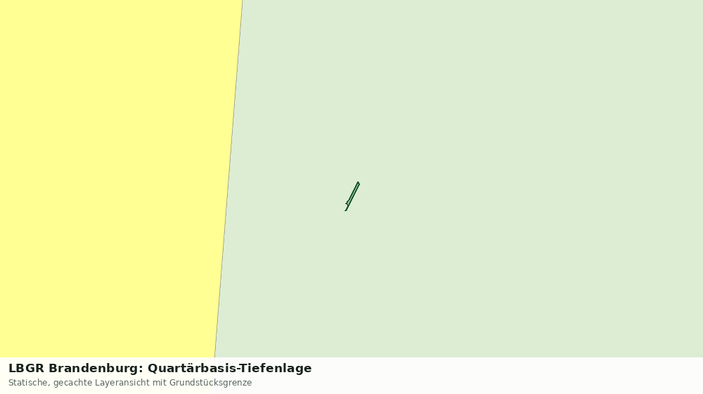 Statische Kartenansicht: LBGR Brandenburg: Quartärbasis-Tiefenlage