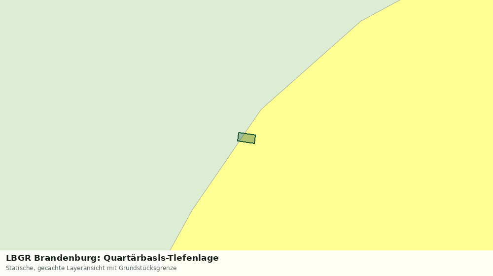 Statische Kartenansicht: LBGR Brandenburg: Quartärbasis-Tiefenlage
