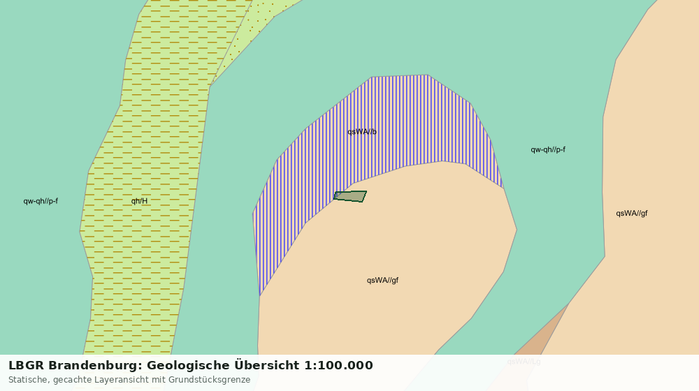 Statische Kartenansicht: LBGR Brandenburg: Geologische Übersicht 1:100.000