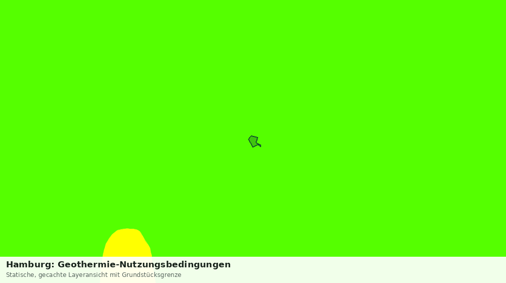 Statische Kartenansicht: Hamburg: Geothermie-Nutzungsbedingungen