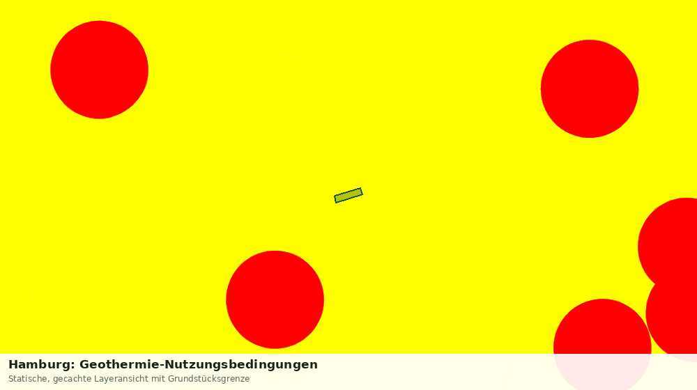 Statische Kartenansicht: Hamburg: Geothermie-Nutzungsbedingungen