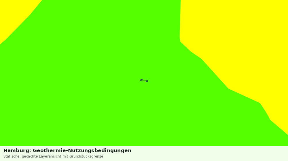 Statische Kartenansicht: Hamburg: Geothermie-Nutzungsbedingungen