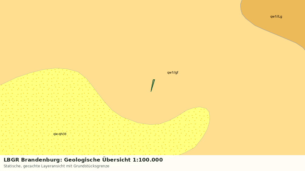 Statische Kartenansicht: LBGR Brandenburg: Geologische Übersicht 1:100.000