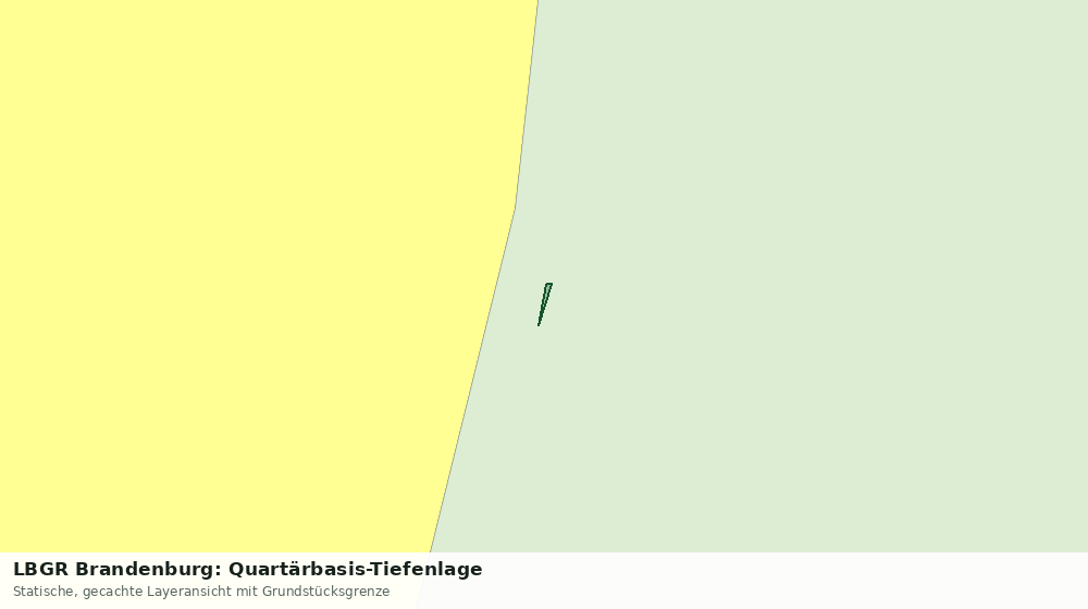 Statische Kartenansicht: LBGR Brandenburg: Quartärbasis-Tiefenlage