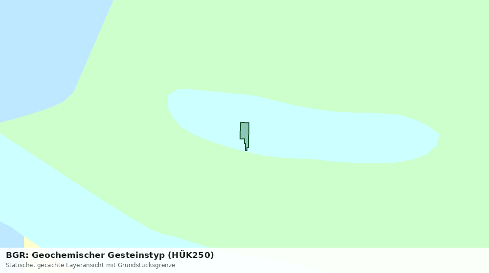 Statische Kartenansicht: BGR: Geochemischer Gesteinstyp (HÜK250)