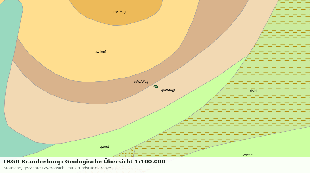 Statische Kartenansicht: LBGR Brandenburg: Geologische Übersicht 1:100.000