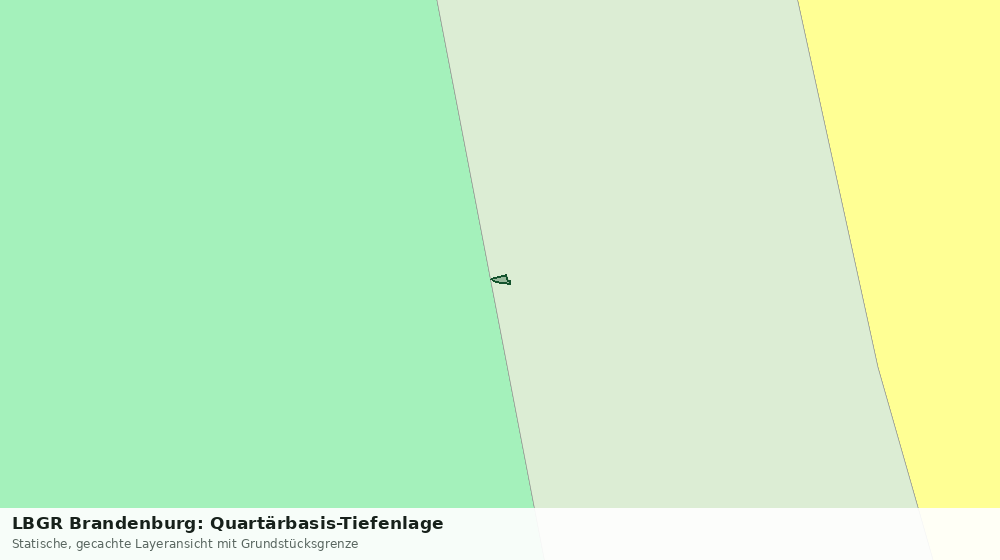 Statische Kartenansicht: LBGR Brandenburg: Quartärbasis-Tiefenlage