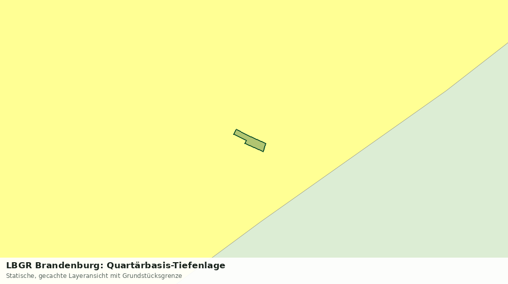 Statische Kartenansicht: LBGR Brandenburg: Quartärbasis-Tiefenlage