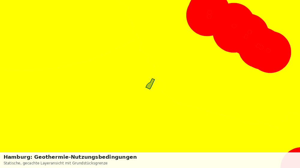 Statische Kartenansicht: Hamburg: Geothermie-Nutzungsbedingungen
