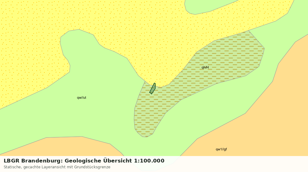 Statische Kartenansicht: LBGR Brandenburg: Geologische Übersicht 1:100.000