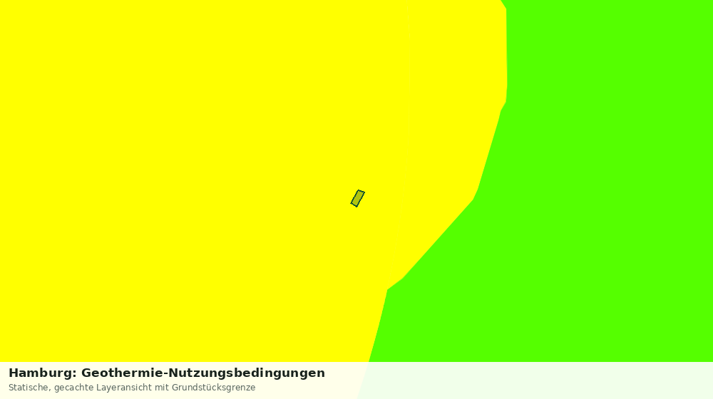 Statische Kartenansicht: Hamburg: Geothermie-Nutzungsbedingungen