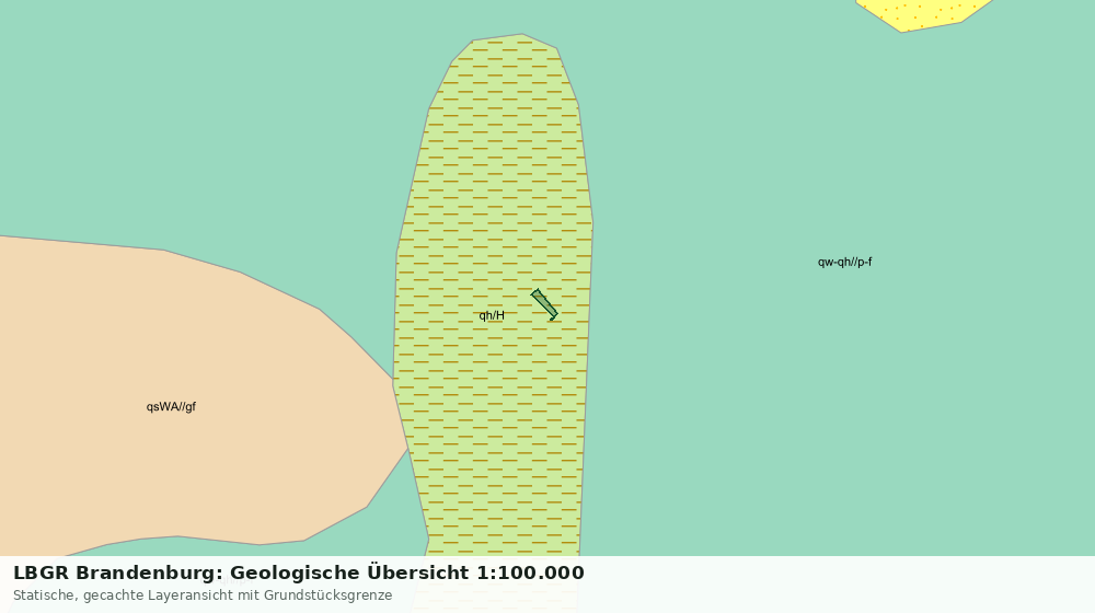 Statische Kartenansicht: LBGR Brandenburg: Geologische Übersicht 1:100.000