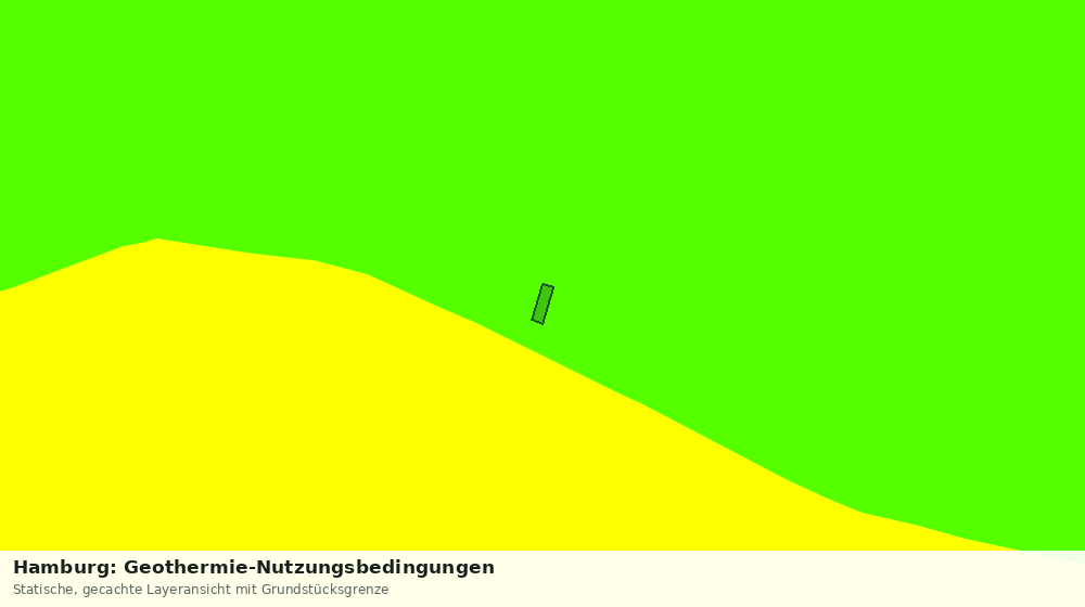 Statische Kartenansicht: Hamburg: Geothermie-Nutzungsbedingungen
