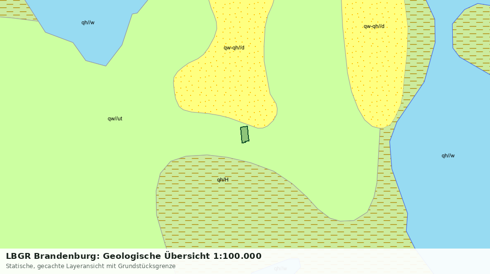 Statische Kartenansicht: LBGR Brandenburg: Geologische Übersicht 1:100.000