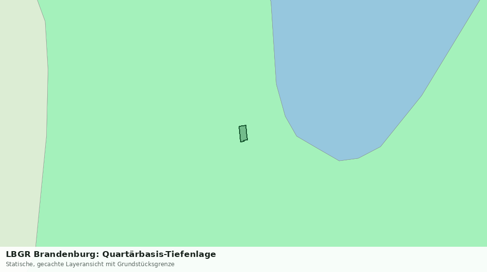 Statische Kartenansicht: LBGR Brandenburg: Quartärbasis-Tiefenlage