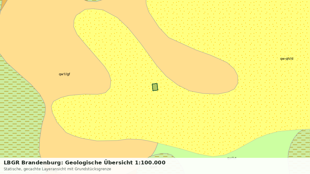 Statische Kartenansicht: LBGR Brandenburg: Geologische Übersicht 1:100.000