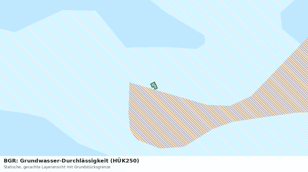Statische Kartenansicht: BGR: Grundwasser-Durchlässigkeit (HÜK250)