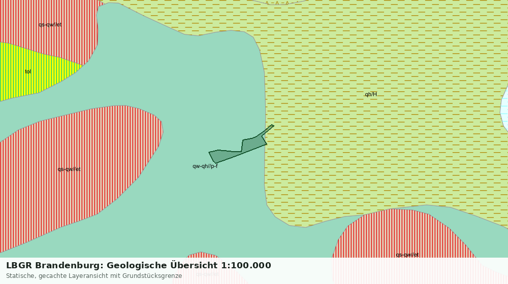 Statische Kartenansicht: LBGR Brandenburg: Geologische Übersicht 1:100.000