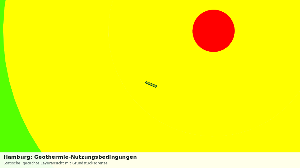 Statische Kartenansicht: Hamburg: Geothermie-Nutzungsbedingungen