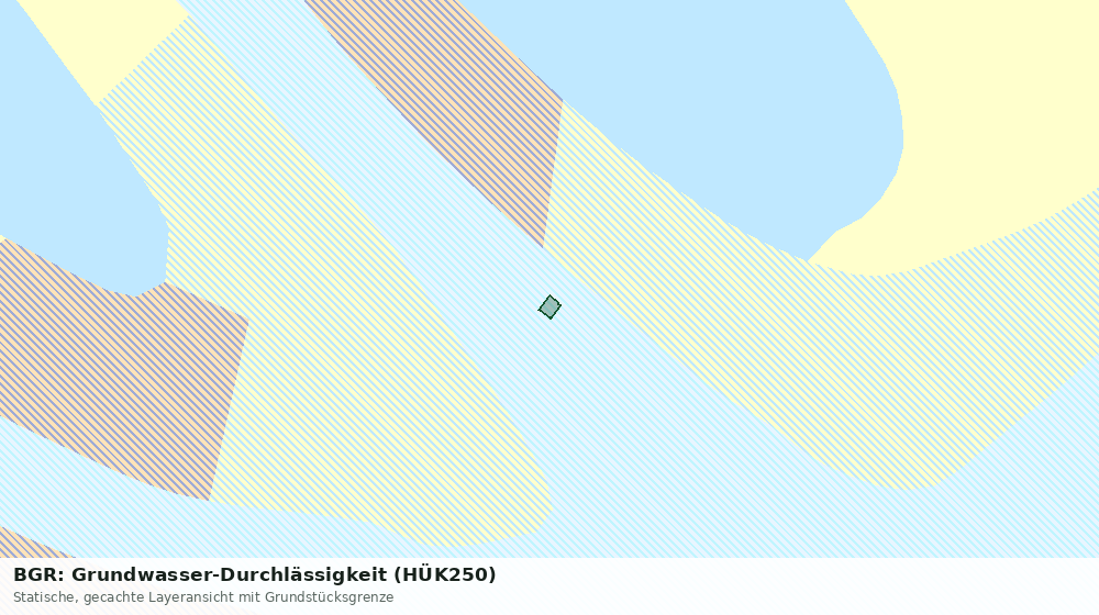 Statische Kartenansicht: BGR: Grundwasser-Durchlässigkeit (HÜK250)